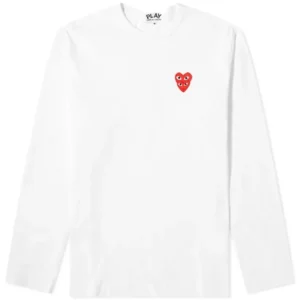 Comme Des Garcons Play Overlapping Heart Sweatshirt
